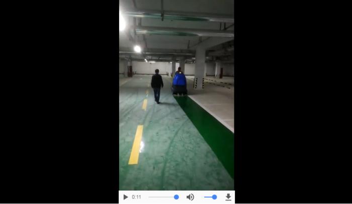 地下車庫(kù)使用洗地機(jī)視頻